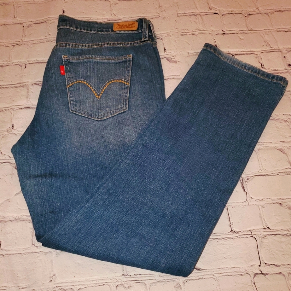 Womens Levi 505 Straight Leg Blue Jeans Size 10 30in Waist 29 L